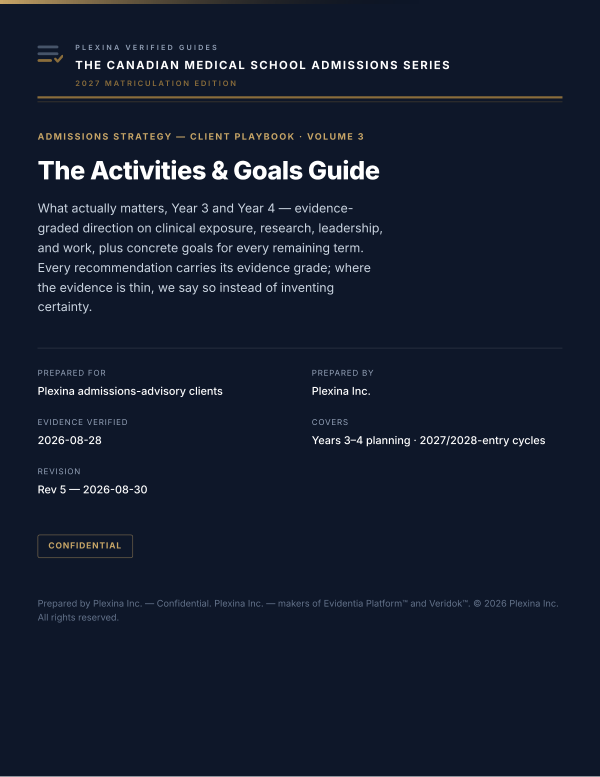 Volume 3 cover: The Activities & Goals Guide